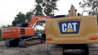 HITACHI ZX2005G VS CAT320 GC ใครจะเร็วกว่ากัน ใครจะกินน้ำมันกว่ากัน 8ชม.excavator EP.6747