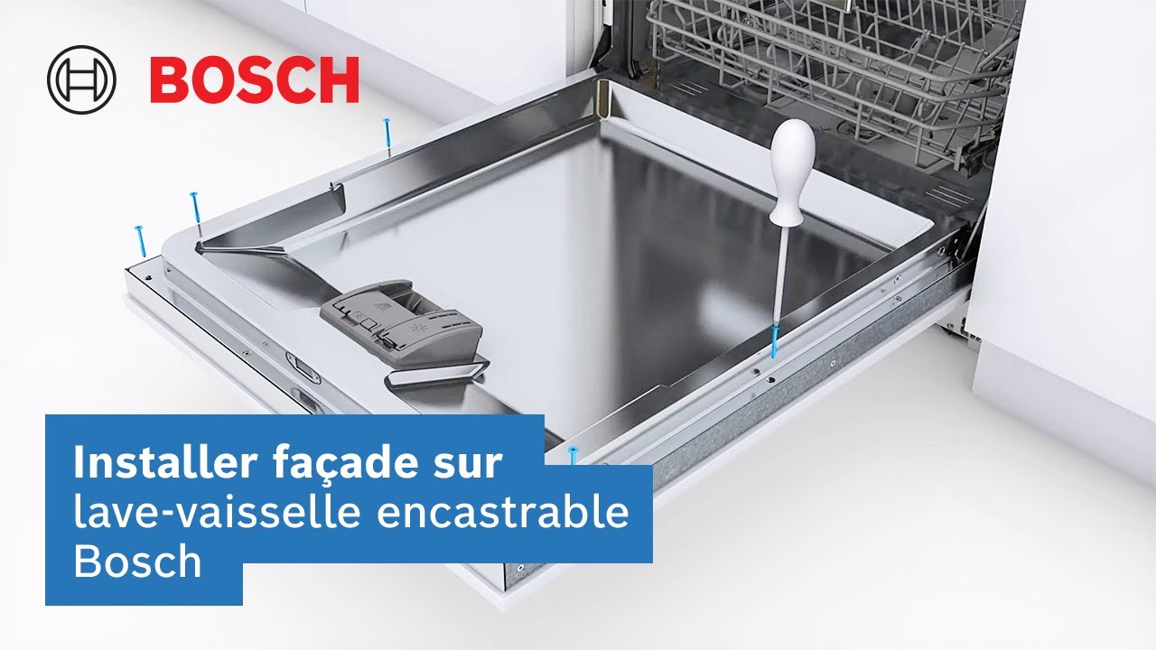 Comment installer la façade d'habillage sur un lave-vaisselle