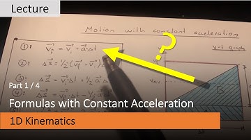 The formulas for motion with constant acceleration - Part 1:  v_f=v_i+a*t