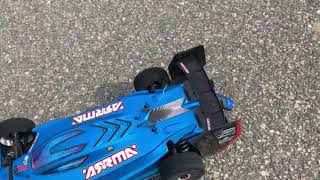 Arrma limitless stock pinion,spur. Castle 2200 xlx 6s pass 92.4mph