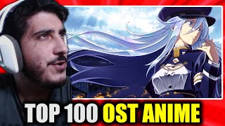 REACCIÓN a TOP 100 MEJORES OST ANIME