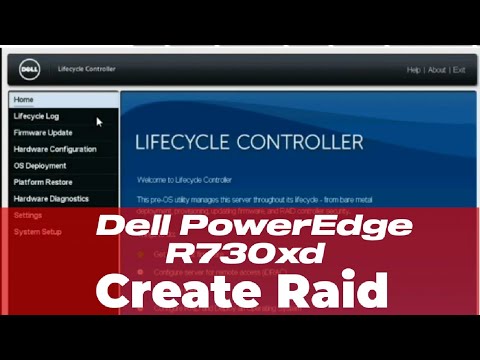 22.How to Create Raid Dell Power Edge R730XD Server  |Raid 5, Through ILO configuration| Raid Setup