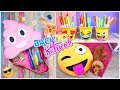 3 DIY UTILES ESCOLARES EMOJIS - Manualidades Regreso a clases