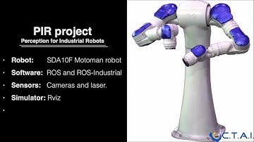 Introducing Perception for Industrial robots project using ROS with a Motoman SDA10F robot