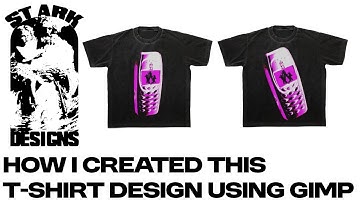 How I created this T-Shirt design using gimp