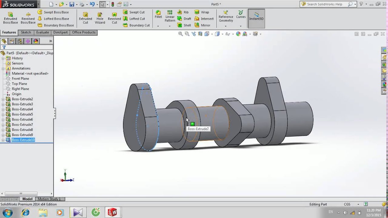 cách vẽ trục cam - cơ cấu phân phối khí gián tiếp dùng đũa đẩy - YouTube