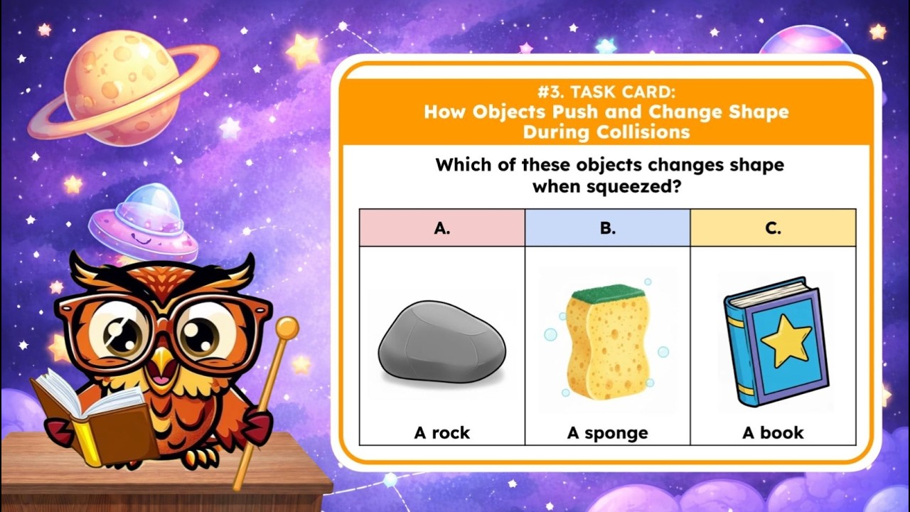 TEKS Science Grade 2.7A: How Objects Push and Change Shape During Collisions