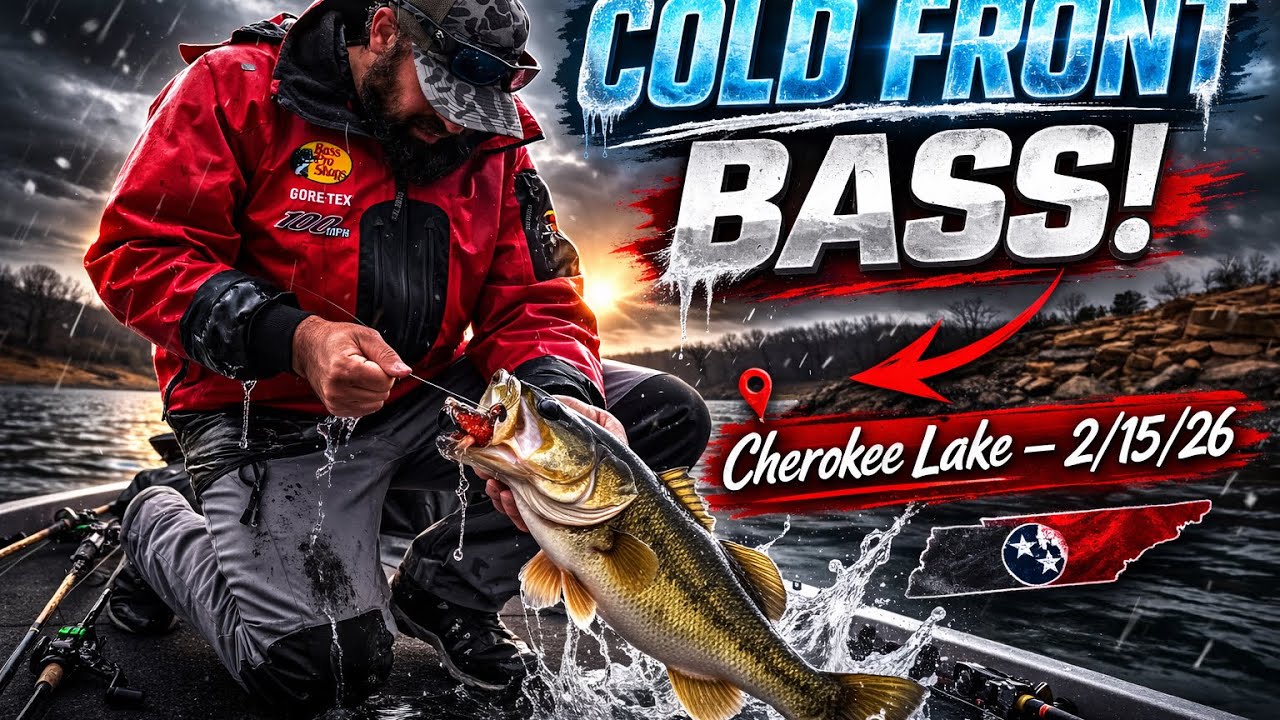 Bass fishing cold 39 degree water