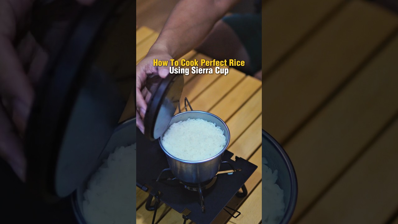 Cook perfect rice using sierra cup 🍚