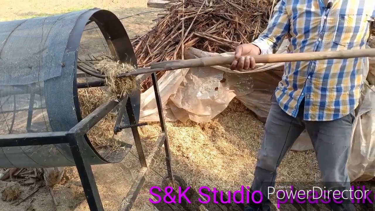 सूखा चारा छानने का जुगाड मशीनें