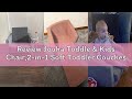Review Jouha Toddle & Kids Chair,2-in-1 Soft Toddler Couches That Fold Out,Toddler Chairs Comfy 1-3
