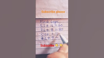 Math puzzle shorts video find Logic ||#math #test #logical #viral #tricks #youtubeshorts #subscribe