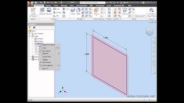 How to create your first sketch #3   AutoDesk Inventor Tutorials for Beginners