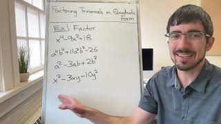 Factoring Trinomials in Quadratic Form