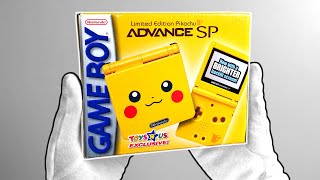 Legendary Pokémon Console Unboxing!  Nintendo Game Boy Advance SP Toys 'R' Us Pikachu