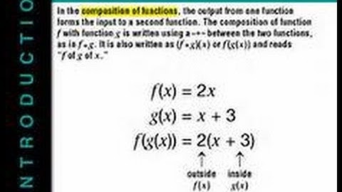 7.3 - Compositions of Functions