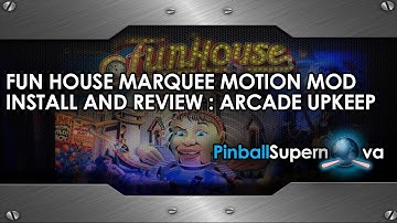 Pinball Mods # 77: FUN HOUSE MOTION MARQUEE MOD REVIEW AND INSTALL