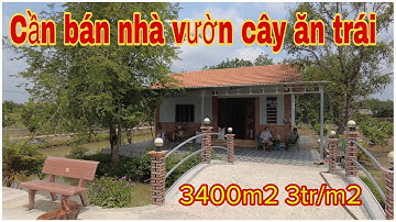 bán nhà vườn cây ăn trái - ao cá - hai mặt đường view kênh 3400m2 trung lập thượng - Củ Chi