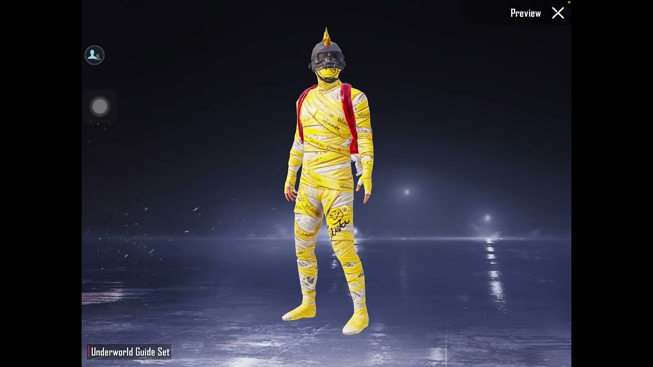 Pubg moble One of my dream suit royal pass opening yellow mummy suit my fovirte