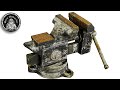 Old rusty japanese vise  perfect restoration