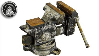 Old Rusty Japanese Vise  Perfect Restoration