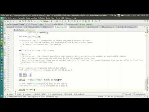 Android Kotlin Tutorial #034 - Basic Types - Numbers - Operations