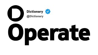 Operate Synonyms | Similar Words
