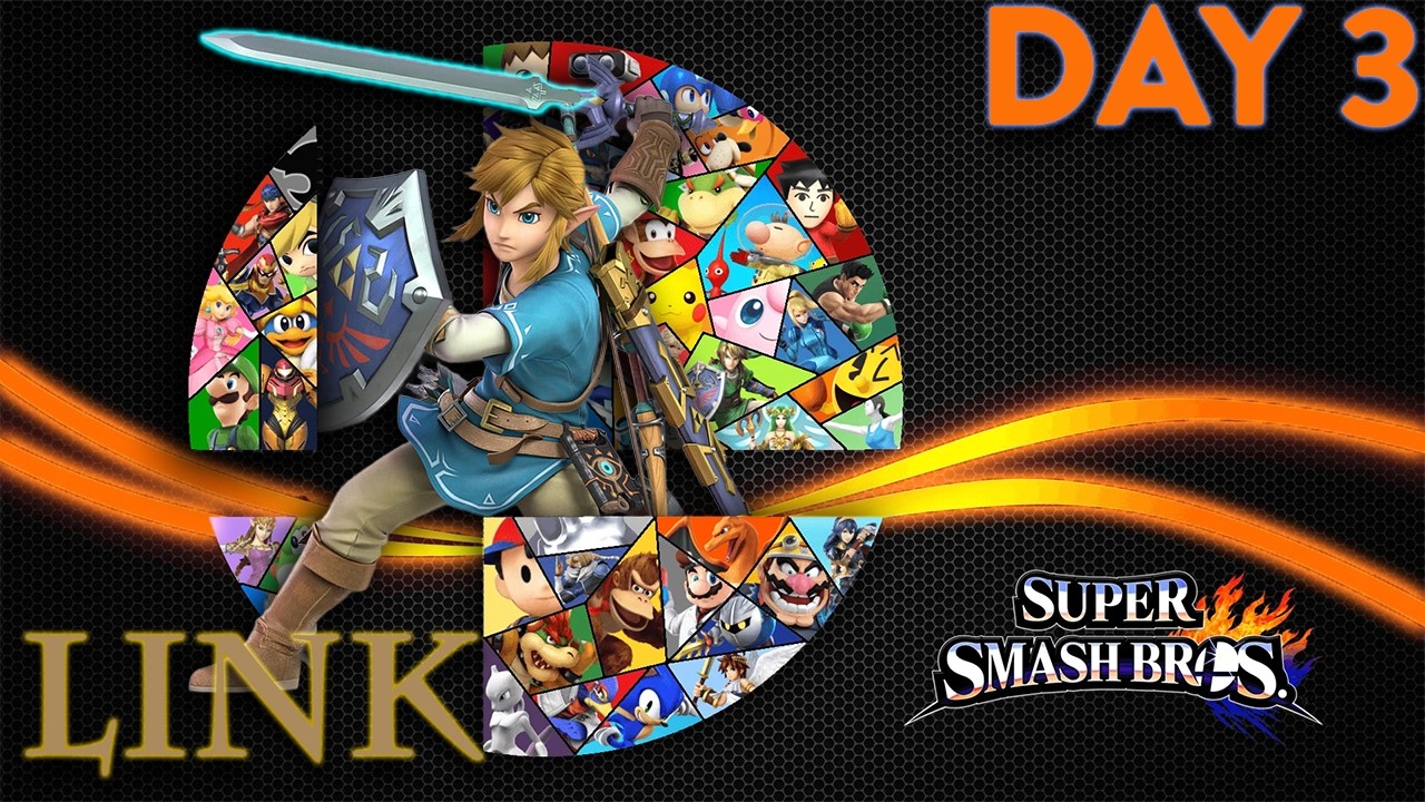 Day 3 Of WINNING A Smash Tourney With EVERY Character! (Link)- Super Smash Bros. Ultimate