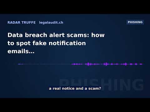 Data breach alert scams: how to spot fake notification emails