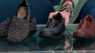 Clarks Collection Leather Slip-On Shoes- Ashland Joy on QVC