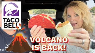 Taco Bell VOLCANO IS BACK!  Volcano Double Beef Burrito and Taco
