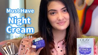 Best Night Cream | Olay Regenerist Retinol 24 | Improve Skin Brightness, fine lines and wrinkles