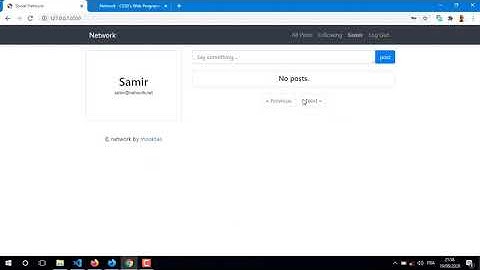 Project 4 - Network, CS50 Web