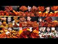2 SPEED EATING SOUND SPICY FRIED BBQ CHICKEN MUKBANG COMPILATION ASMR MUKBANG SPEED MUKBANG