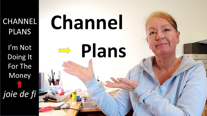 CHANNEL PLANS ⭐ I'm Not Doing It For The Money