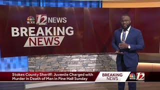 Juvenile charged with murder