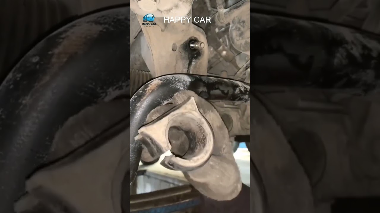 The rubber sleeve of the balance bar is excessively worn and needs to be replaced 