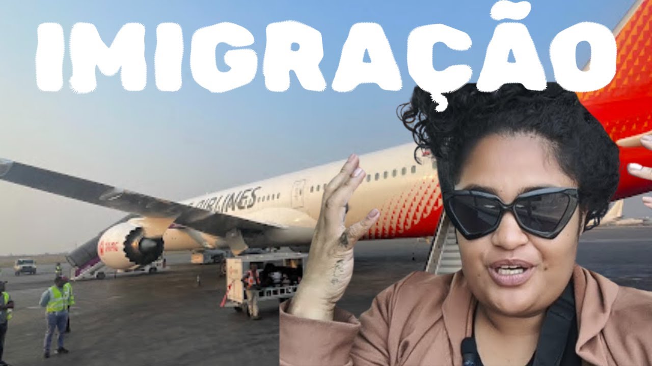 14h DE CONEXÃO em ANGOLA + SALINHA DE IMIGRAÇÃO 🇦🇴