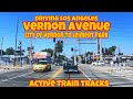 Driving Los Angeles Vernon Avenue City of Vernon to Leimert Park #losangeles