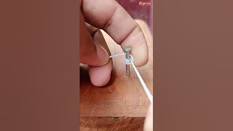 The simplest technique of rope binding is with nails