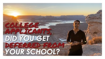 So, you got deferred/waitlisted? NOW WHAT?