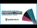 Spidertech universal istrip kinesiology tape snap stick and go