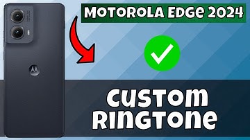 Motorola Edge (2024) Set Custom Ringtone || How to set custom ringtone || Custom ringtone settings