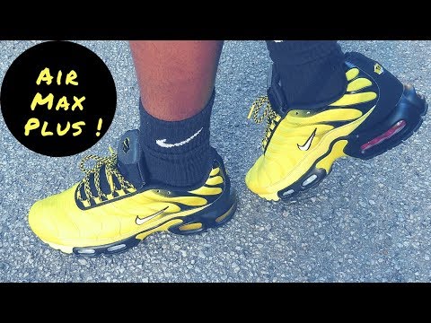 air max plus yellow and blue