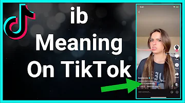 ¿Qué significa IB en TikTok?