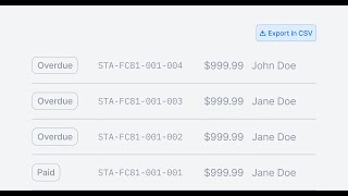 Export your invoices with Lago