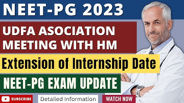 UDFA Association Meeting With Health Ministry About Postponement Of Exam & Internship Date Extension