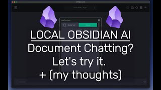 Obsidian AI and GPT4All - Run AI Locally Against Your Obsidian Vault