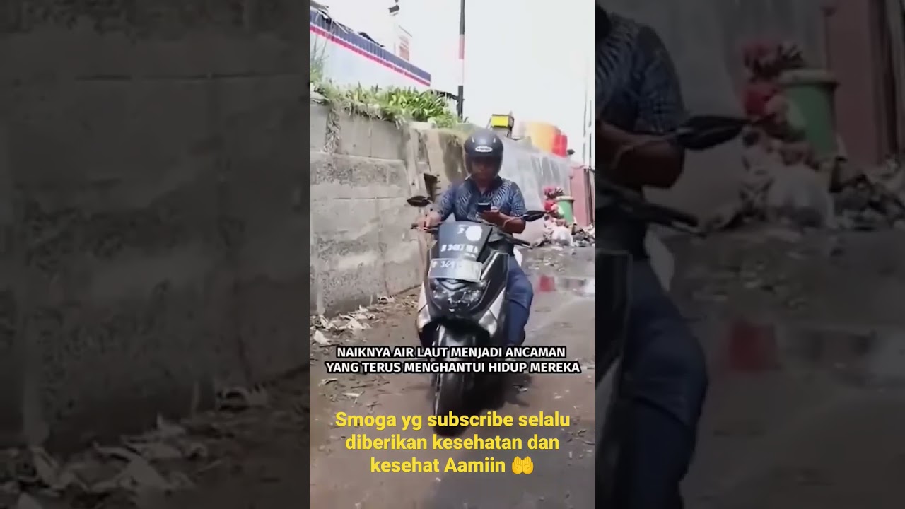 Air laut lebih tinggi dari pemukiman atau daratan 