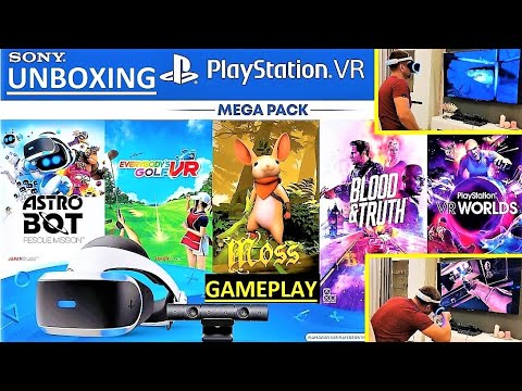 material Painkiller musician Sony PLAYSTATION VR V2 MEGA PACK 3 Unboxing Gameplay SetUp Testing - YouTube